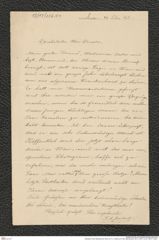 Nachlass Franz Steindachner, Brief von F. A. Jentink an Franz Steindachner (22.12.1881), Inv.Nr. 256.01, Seite 1